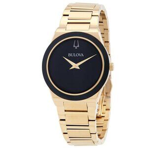 NWT Authentic Bulova Millennia Quartz Black Dial Men's Watch